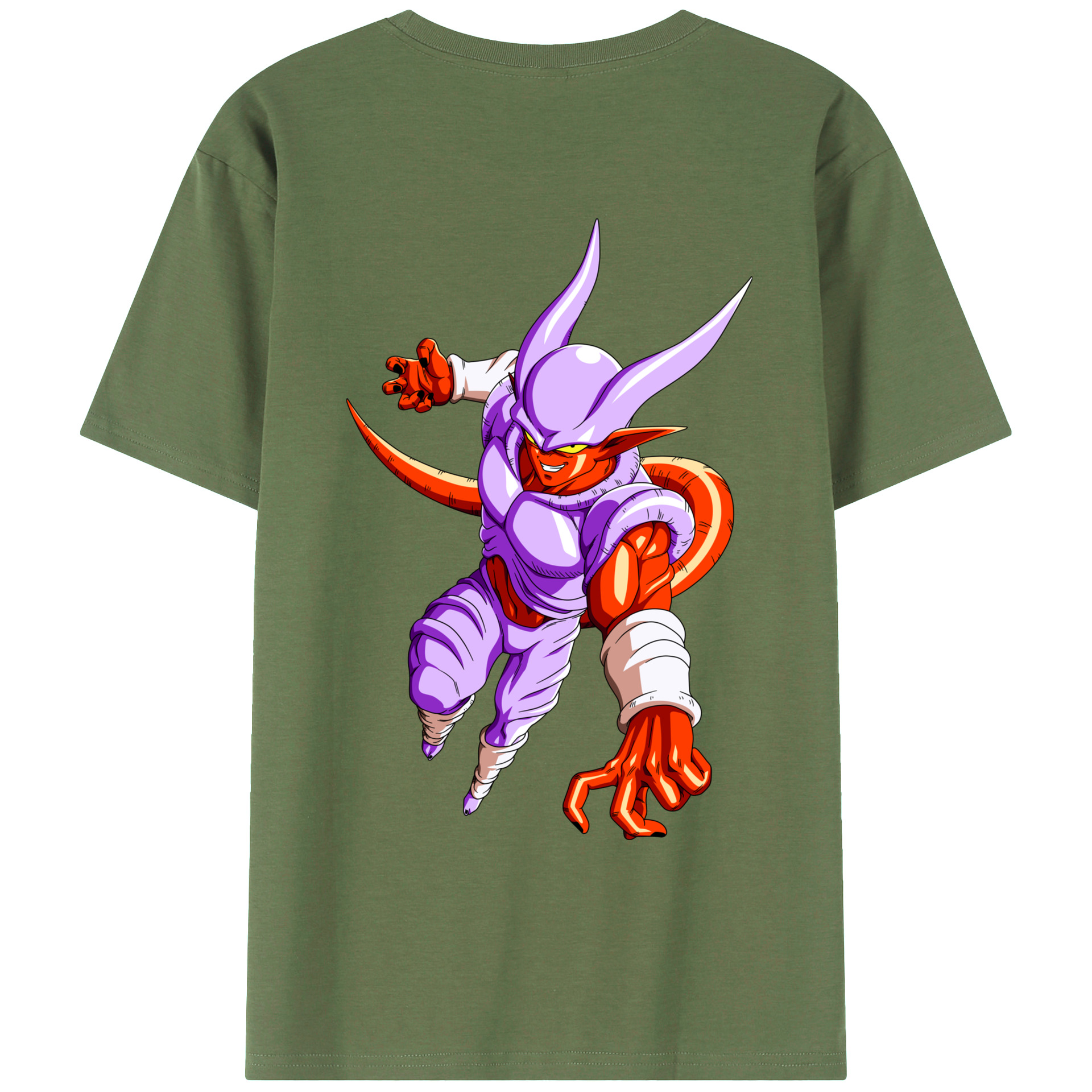 （画像用） ドラゴンボール ジャネンバ DRAGON BALL Janemba 綿100％ メンズ半袖Tシャツ（バックプリント） 通気性